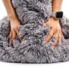 Kisoy Bean Bag Cover Microfiber Round L Adults-6