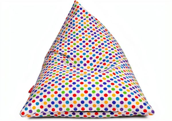 Yellow Orange Polka Dot Bean Bags HOME STORIEZ Comfortable-6