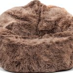 Kisoy Bean Bag Cover Microfiber Round L Adults-0