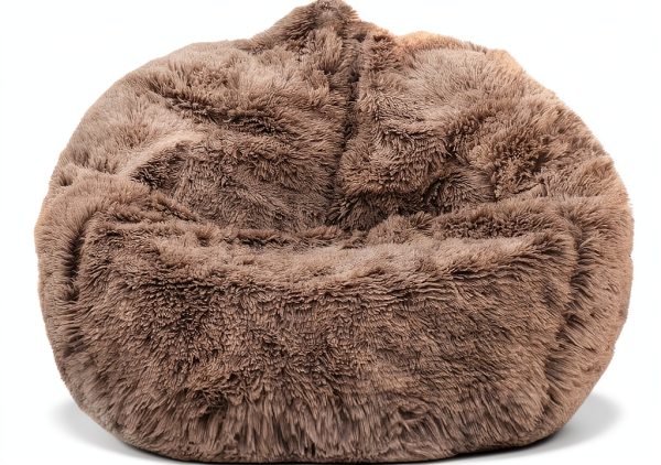 Kisoy Bean Bag Cover Microfiber Round L Adults-0