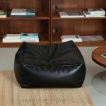 KBZSlyn Brown Empty Cover Ottoman Leather Bag-0