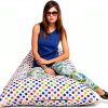 Yellow Orange Polka Dot Bean Bags HOME STORIEZ Comfortable-3