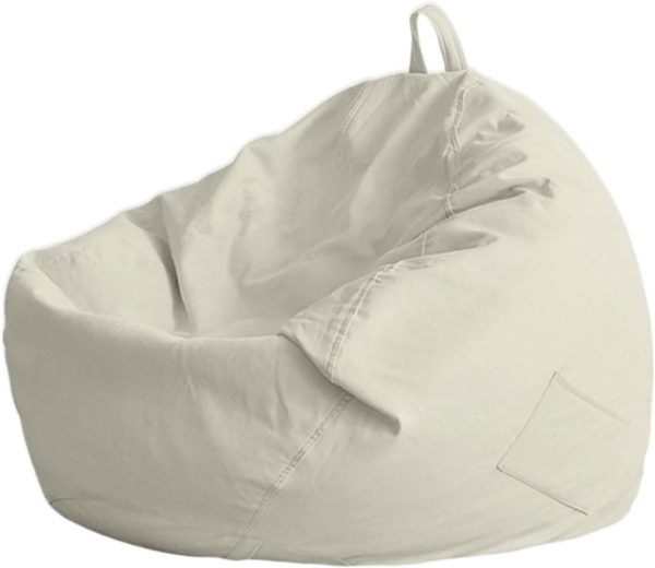 HSDXBA Bean Bag Chair Cover Cotton Linen Home Decor-0