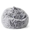Kisoy Bean Bag Cover Microfiber Round L Adults-1