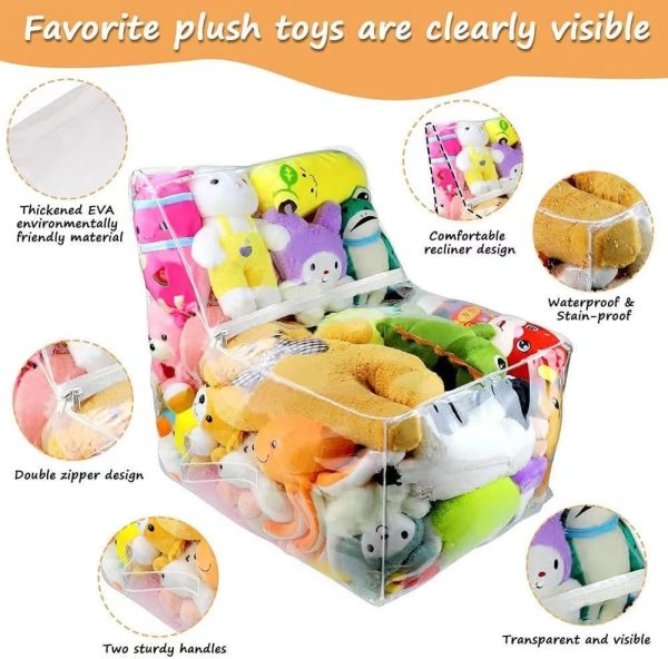 Clear Bean Bag Storage SXBCyan Home Furniture-3