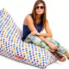 Yellow Orange Polka Dot Bean Bags HOME STORIEZ Comfortable-4