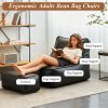KBZSlyn Faux Leather Bean Bag Cover Furniture-3