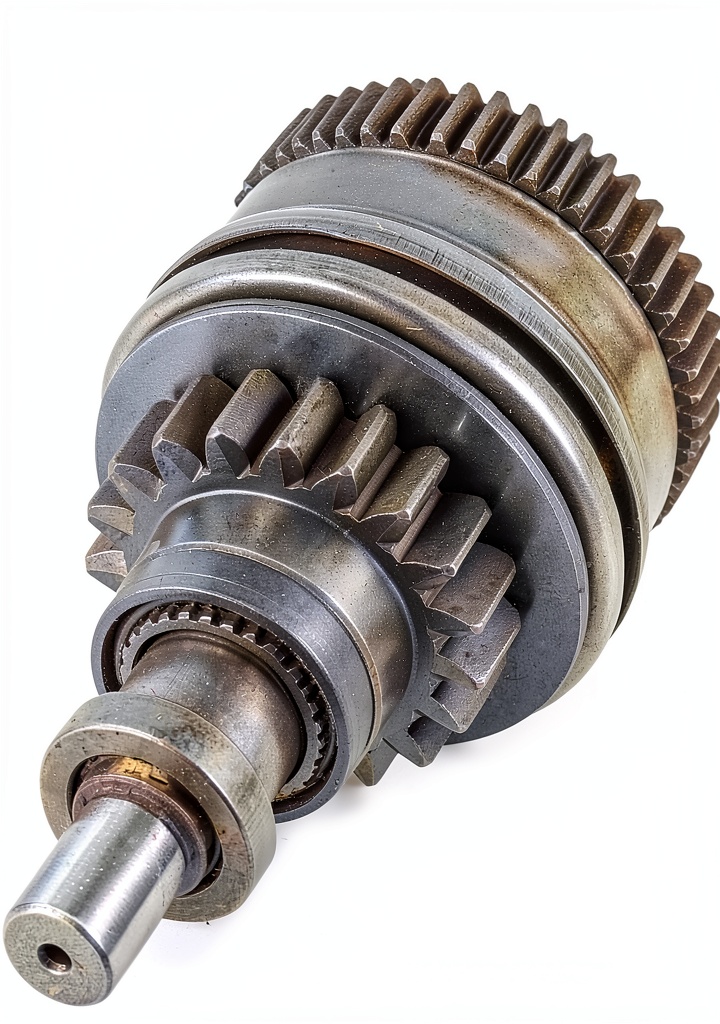 Caltric starter drive installed in a snowmobile engine